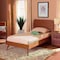 Baxton Studio Aimi Mid-Century Modern Walnut Brown Finished Wood Twin Size Platform Bed 183-11112-11159-Zoro - alternate 6
